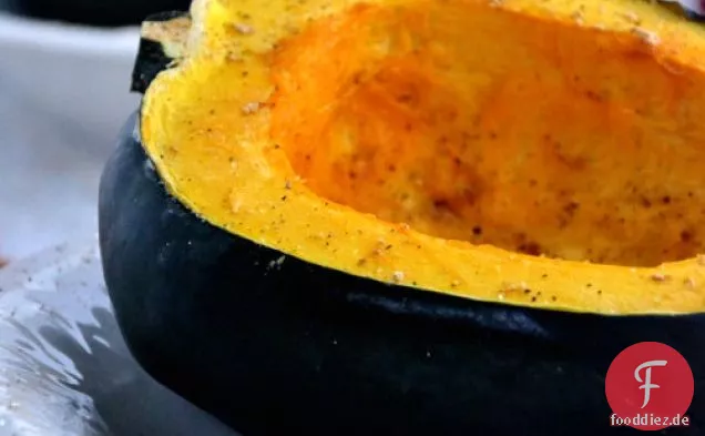 Gesund gebackener Honig Squash