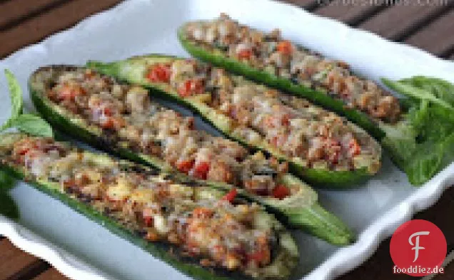 Gegrillte Gefüllte Zucchini