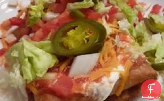 Geschreddert Rindfleisch Chimichangas