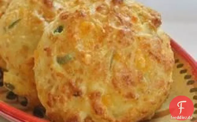 Cheddar Zwiebel Tropfen Kekse