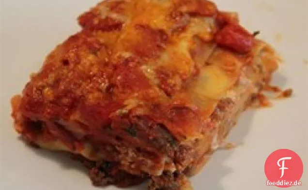 Klassische und einfache Fleisch-Lasagne