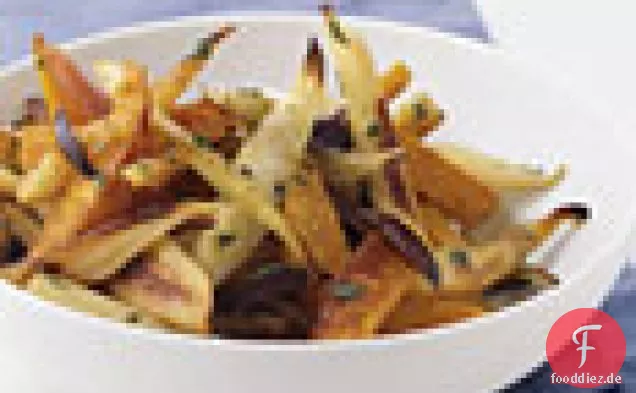 Geröstete Pastinaken und Kürbis