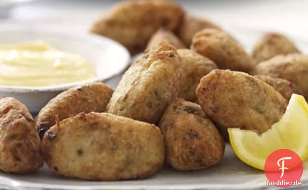 Salz Kabeljau Krapfen