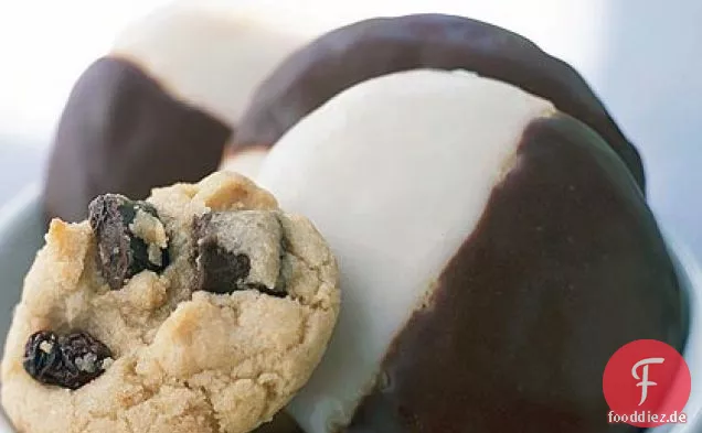 Schwarz-Weiß-Kuchen Cookies