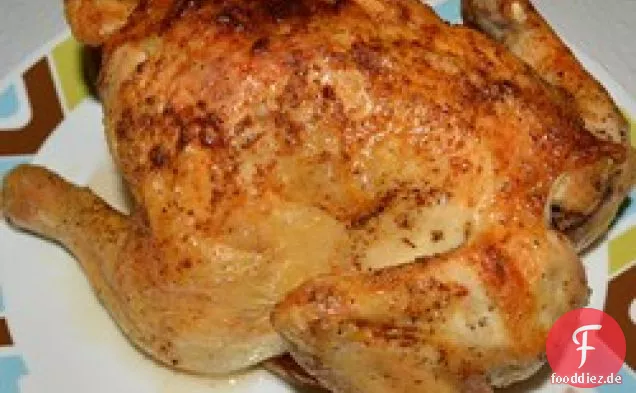Saftiges gebratenes Huhn