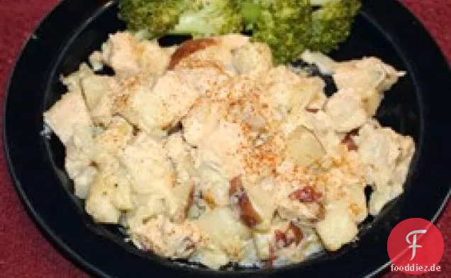 Paprika Huhn und Kartoffeln