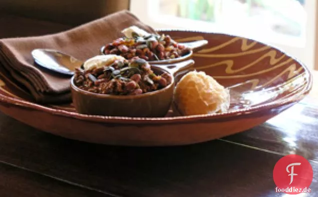 Chili in Maulwurfsauce