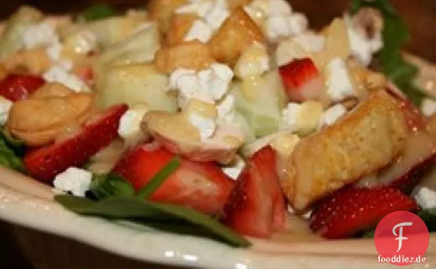 Kims Spinat-Erdbeersalat