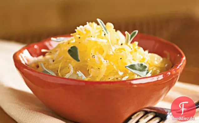 Zitronen-Salbei-Spaghetti-Kürbis
