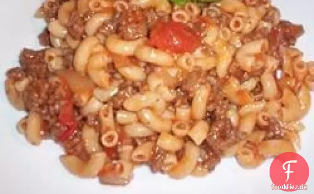 Homestyle Rindfleisch, Makkaroni und Käse