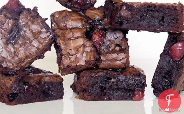 Bittersüße Schokolade-Kirsch-Brownies