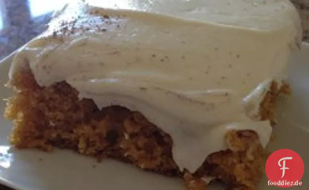 Kürbisriegel mit Frischkäse-Zuckerguss