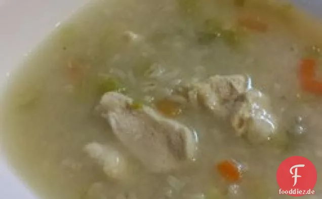 Schnelle Und Einfache Hühnchen-Gersten-Suppe
