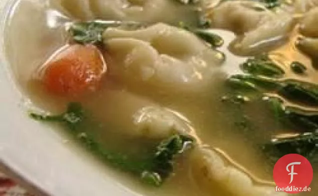 Spinat Tortellini Suppe