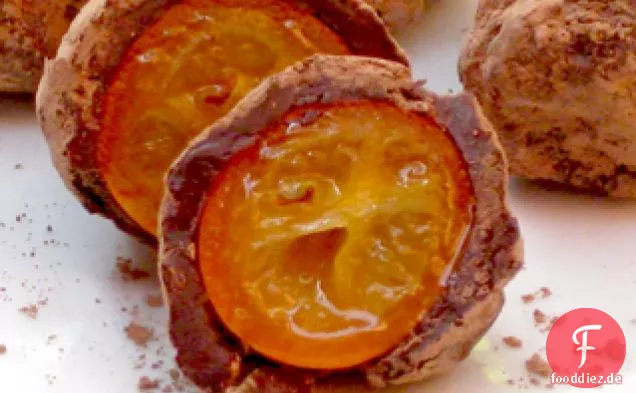 Schokolade bedeckt Kumquat Bon-Bons