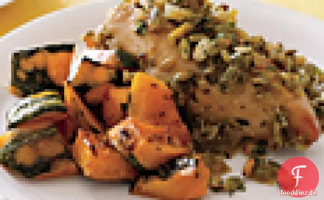 Gerösteter Kabocha-Kürbis mit Kreuzkümmelsalz