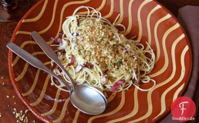 Spaghetti mit Ricotta und Radicchio