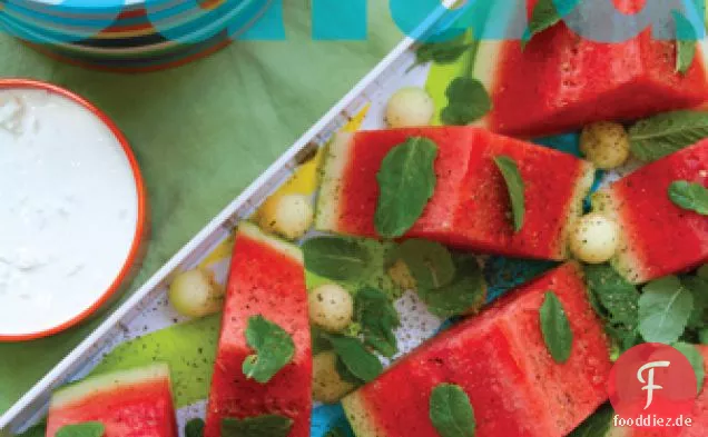 Wassermelone Keil Ausgabe @thetableset