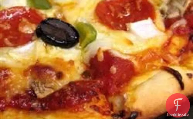 Schnelle und einfache Pizzakruste