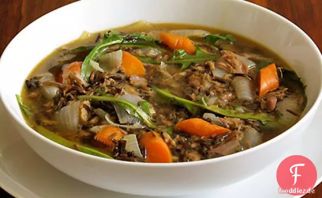 Lamm-Suppe mit Löwenzahn