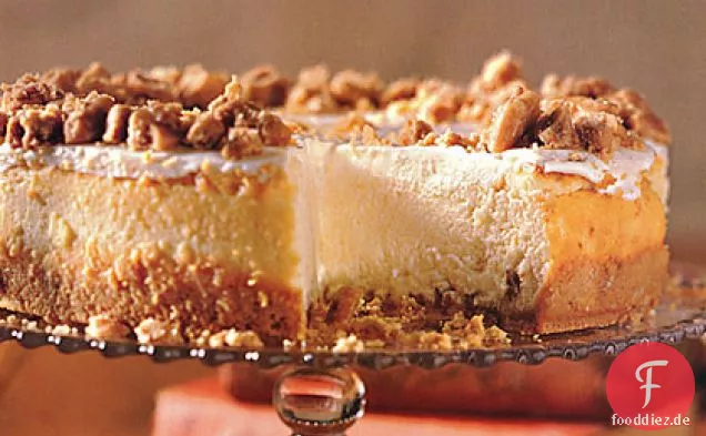 Praline-verkrusteter Käsekuchen