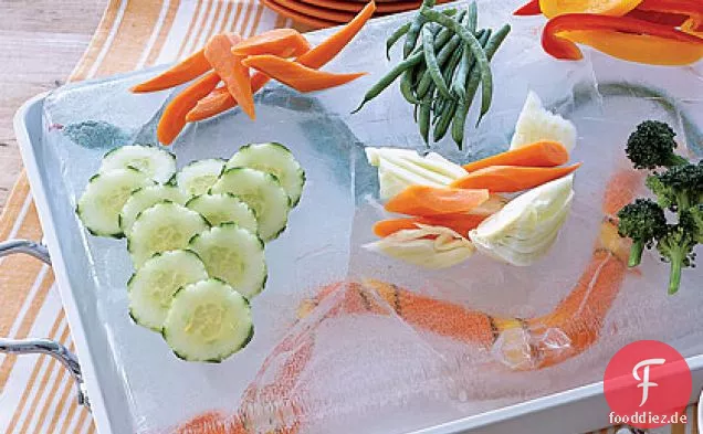 Snake-in-the-Lake-Dip und Rohkost