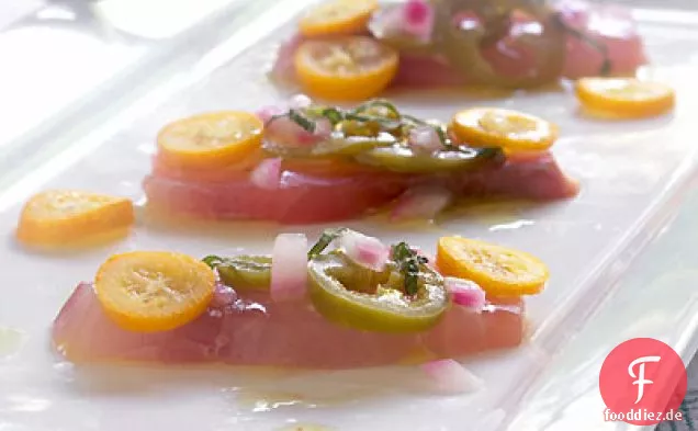 Yellowtail Crudo Mit Kumquats & Jalapeño