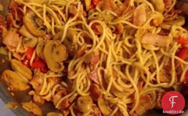 Spaghetti mit Speck