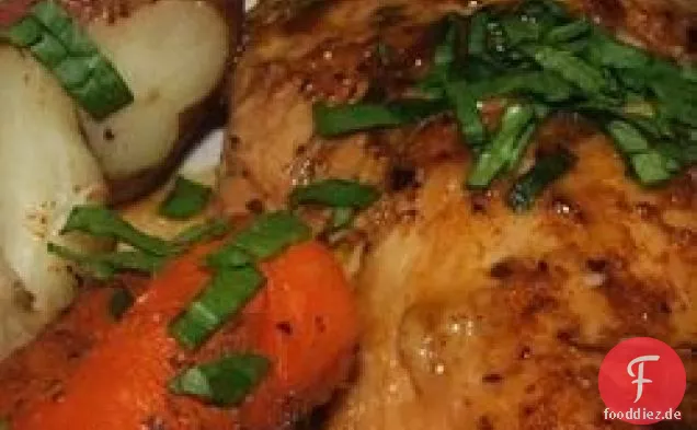 Mamas Paprika Huhn mit Kartoffeln