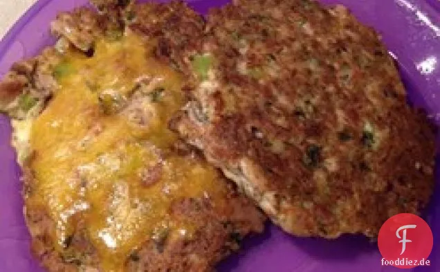 Pfanne gebraten Thunfisch Patty