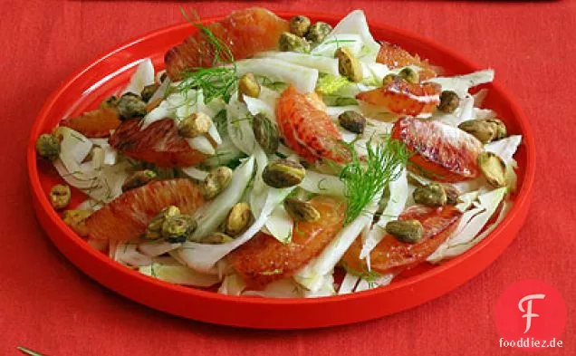 Fenchel & Blutorangensalat mit Pistazien