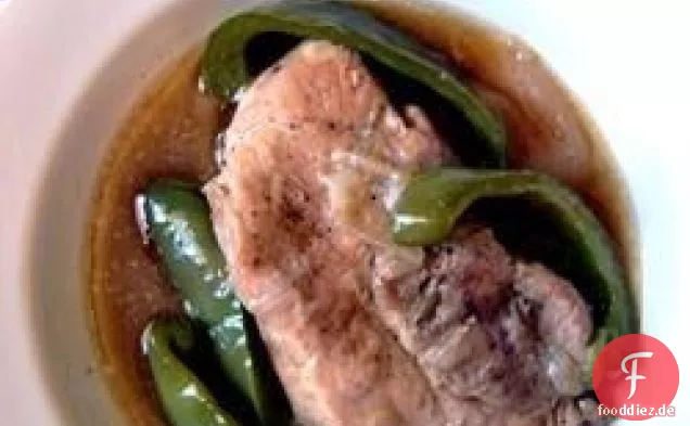 Grüner Pfeffer Schweinekoteletts