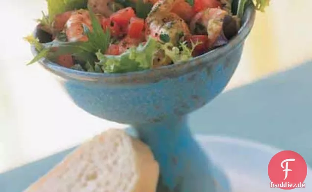 Mediterraner Garnelensalat