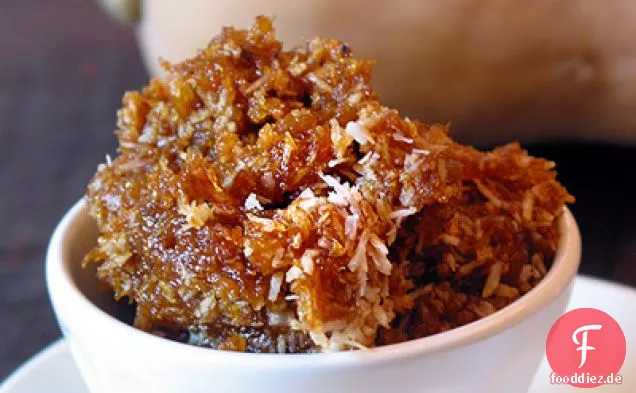 Süßer Butternut-Kürbis und Kokosnussmarmelade