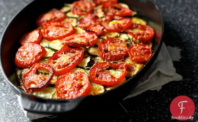 Zucchini-Reis-Gratin