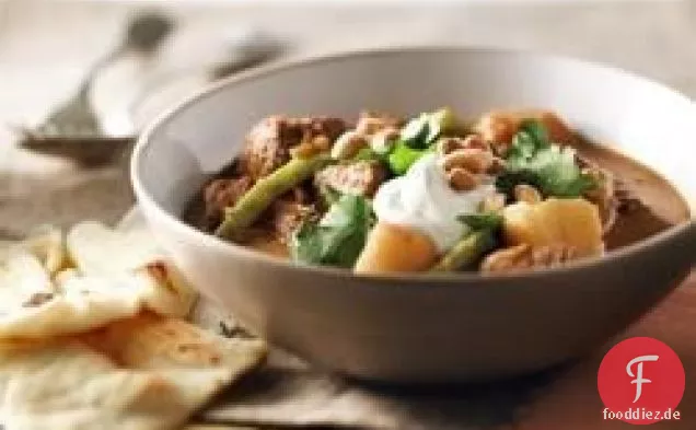 Slow Cooker Rindfleisch und Kartoffelcurry