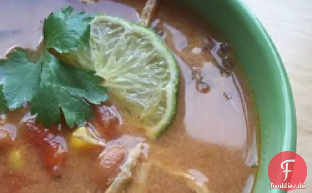 Slow Cooker Huhn Tortilla Suppe