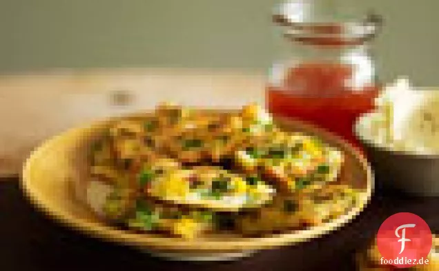 Krabben & süße Maiskuchen