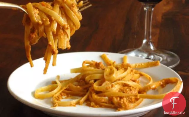 Pesto Trapanese mit Fettucine