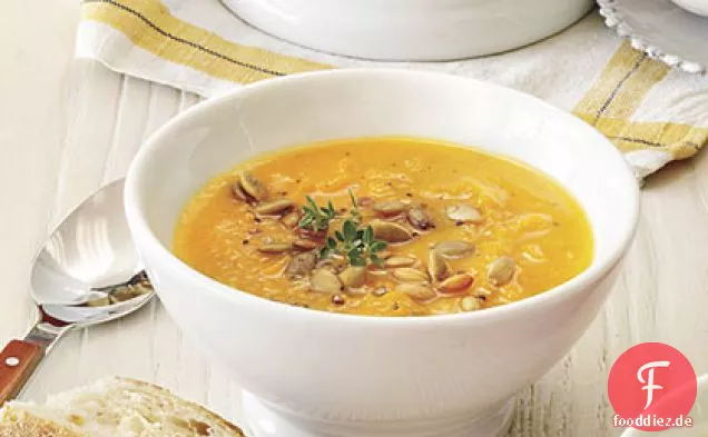 Kürbis-Eichel-Kürbis-Suppe