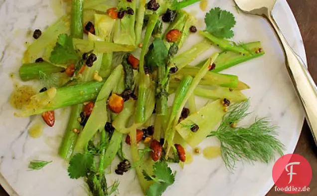 Sautierter Fenchel mit Mandeln & Johannisbeeren