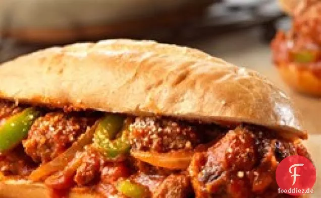 Würzige Wurst-Paprika-Sandwiches