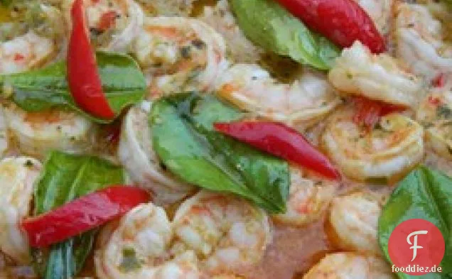 Gegrillte Garnelen mit Knoblauch-Chili-Sauce