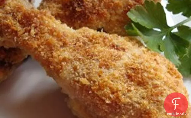 Knuspriges Kraut gebackenes Huhn