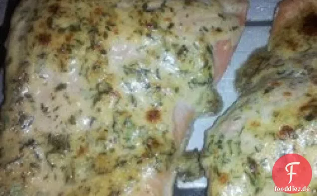 Gebratener Kräuter-verkrusteter Lachs