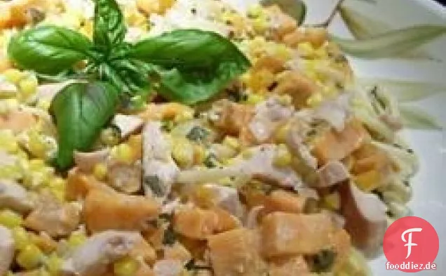 Süßkartoffel-Hühnchen-Auflauf