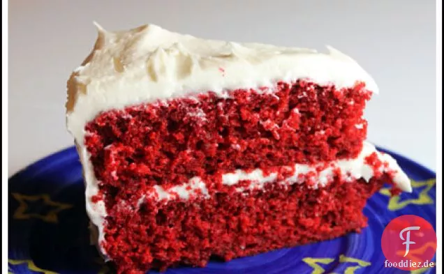 Roter Samt Hälfte-Kuchen