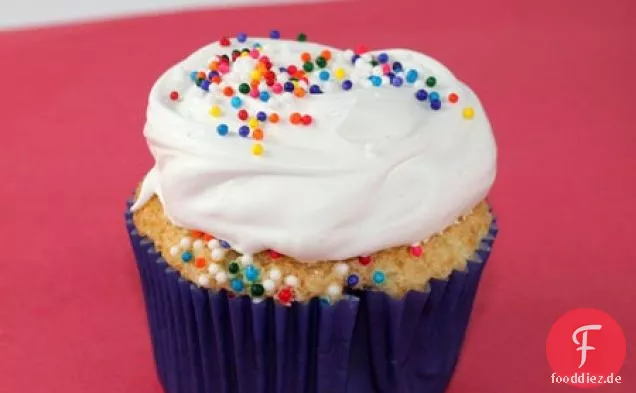 Engel Cupcakes mit 7 Minuten Zuckerguss