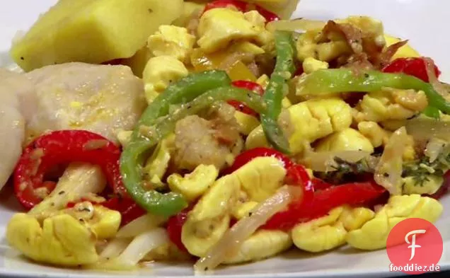 Ackee und Salzfisch