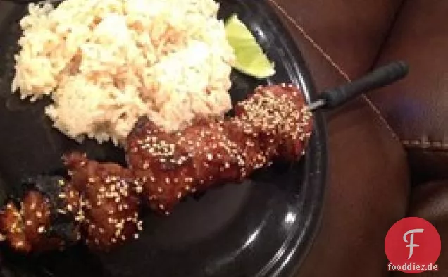 Hoisin-Ingwer-Rindfleisch-Spieße